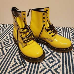 Dr. Martens yellow boots